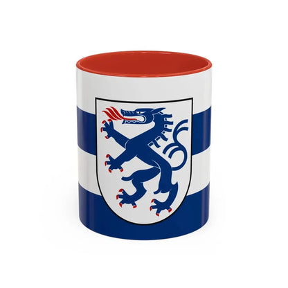 Flag of Ingolstadt Germany - Accent Coffee Mug 11oz Red - Go Mug Yourself