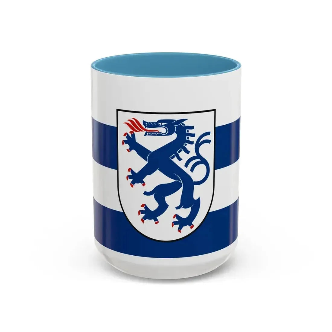 Flag of Ingolstadt Germany - Accent Coffee Mug 15oz Light Blue - Go Mug Yourself