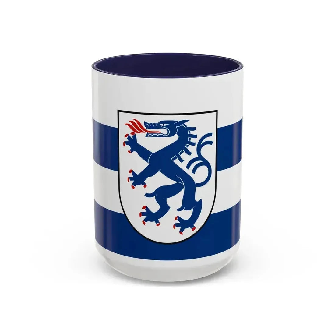 Flag of Ingolstadt Germany - Accent Coffee Mug 15oz Navy - Go Mug Yourself