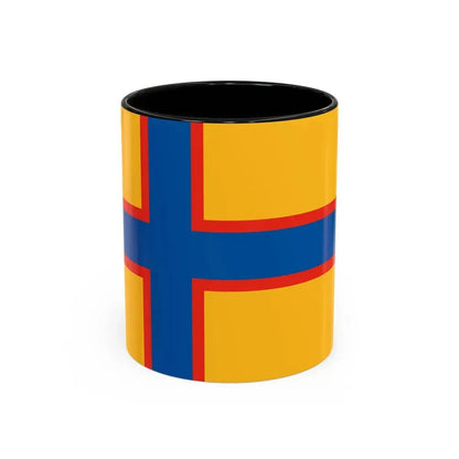 Flag of Ingrian Finns Estonia - Accent Coffee Mug 11oz Black - Go Mug Yourself