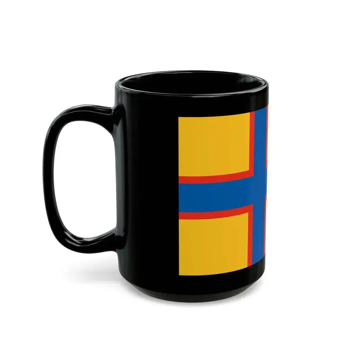 Flag of Ingrian Finns Estonia - Black Coffee Mug - Go Mug Yourself