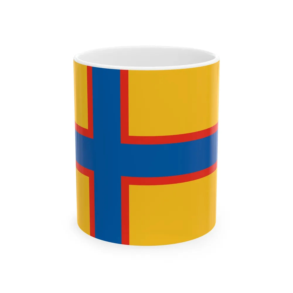 Flag of Ingrian Finns Estonia - White Coffee Mug-11oz-Go Mug Yourself