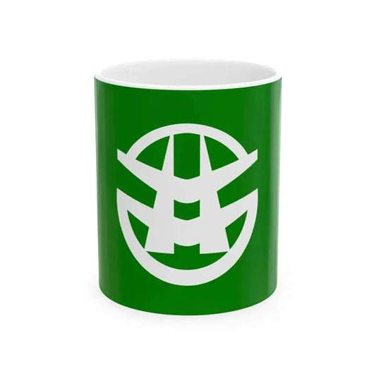 Flag of Inokuchi Toyama 1978-2004 (Japan) White Coffee Mug 11oz - Go Mug Yourself