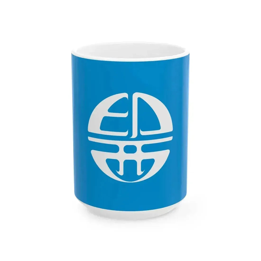 Flag of Inzai Chiba (Japan) White Coffee Mug 15oz - Go Mug Yourself