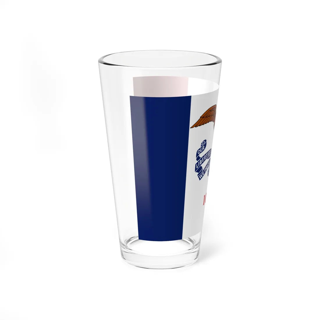 Flag of Iowa variant (United States) Pint Glass 16oz - Go Mug Yourself