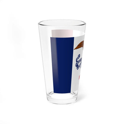 Flag of Iowa variant (United States) Pint Glass 16oz - Go Mug Yourself