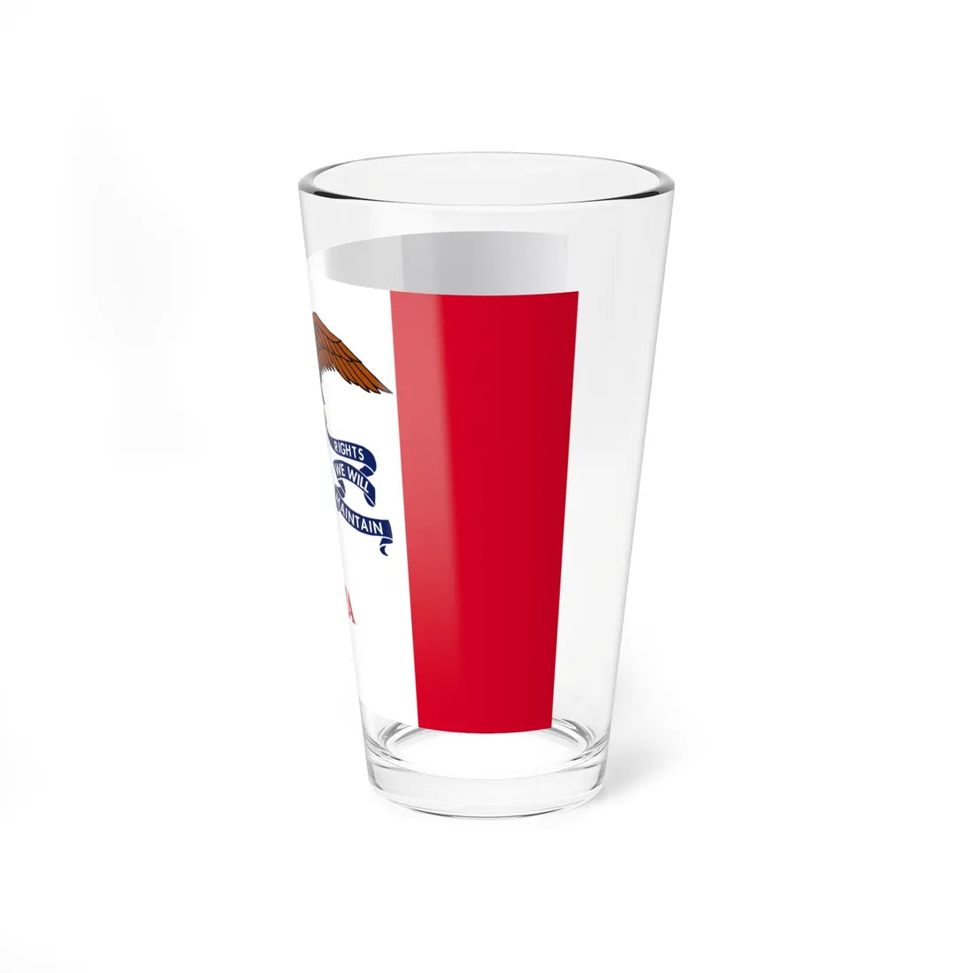 Flag of Iowa variant (United States) Pint Glass 16oz - Go Mug Yourself