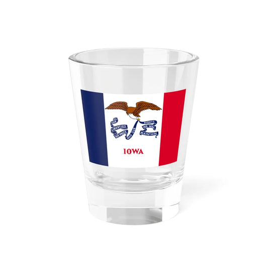 Flag of Iowa variant (United States) Shot Glass 1.5oz 1.5oz - Go Mug Yourself