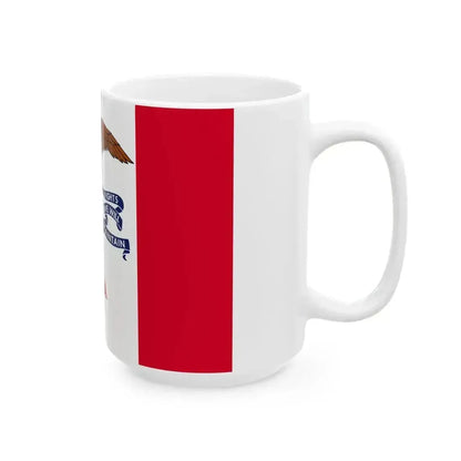 Flag of Iowa variant (United States) White Coffee Mug - Go Mug Yourself