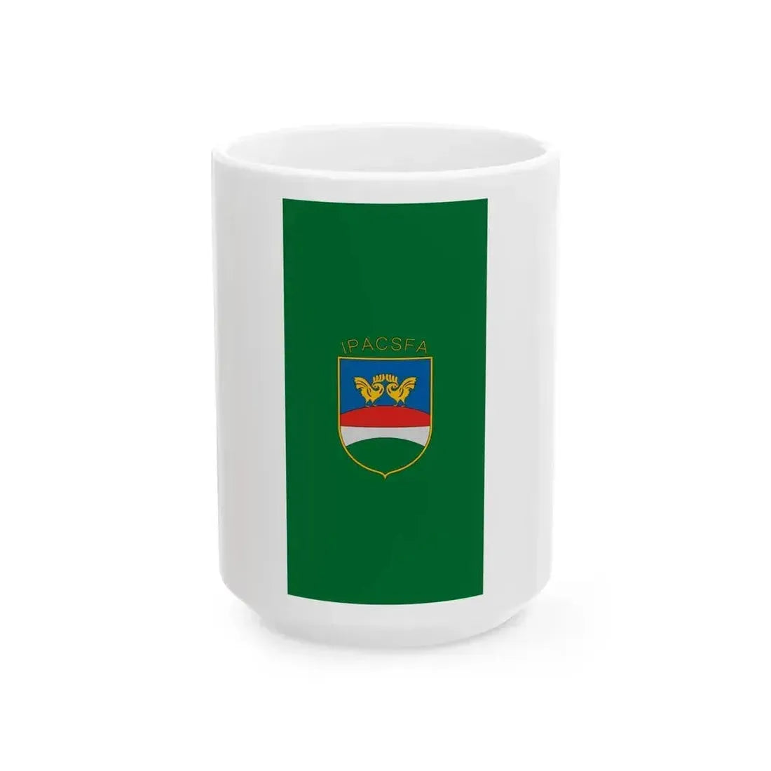Flag of Ipacsfa (Hungary) White Coffee Mug 15oz - Go Mug Yourself