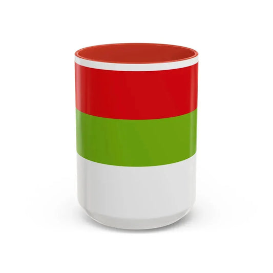 Flag of Ipiales Colombia - Accent Coffee Mug 15oz Red - Go Mug Yourself