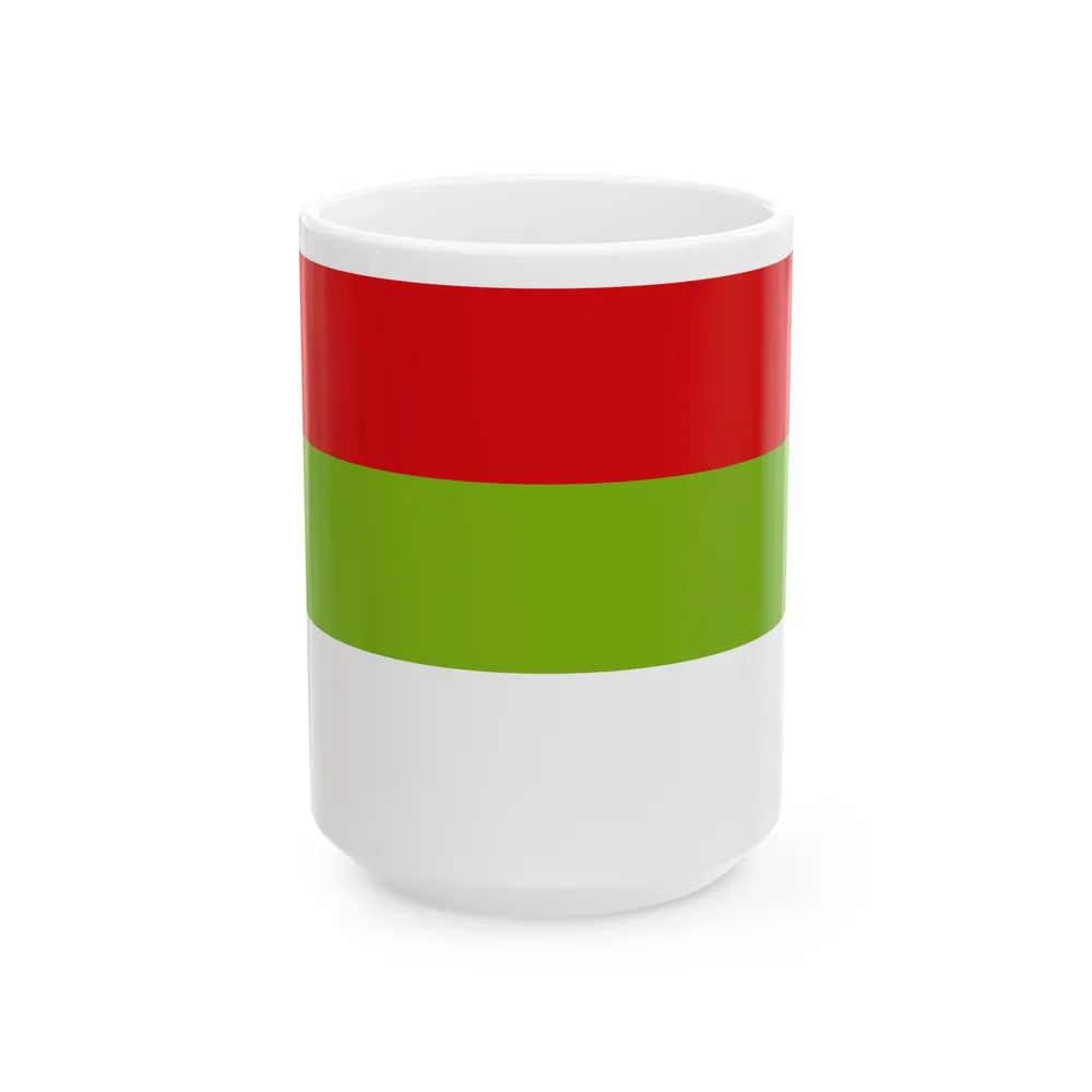 Flag of Ipiales Colombia - White Coffee Mug-15oz-Go Mug Yourself