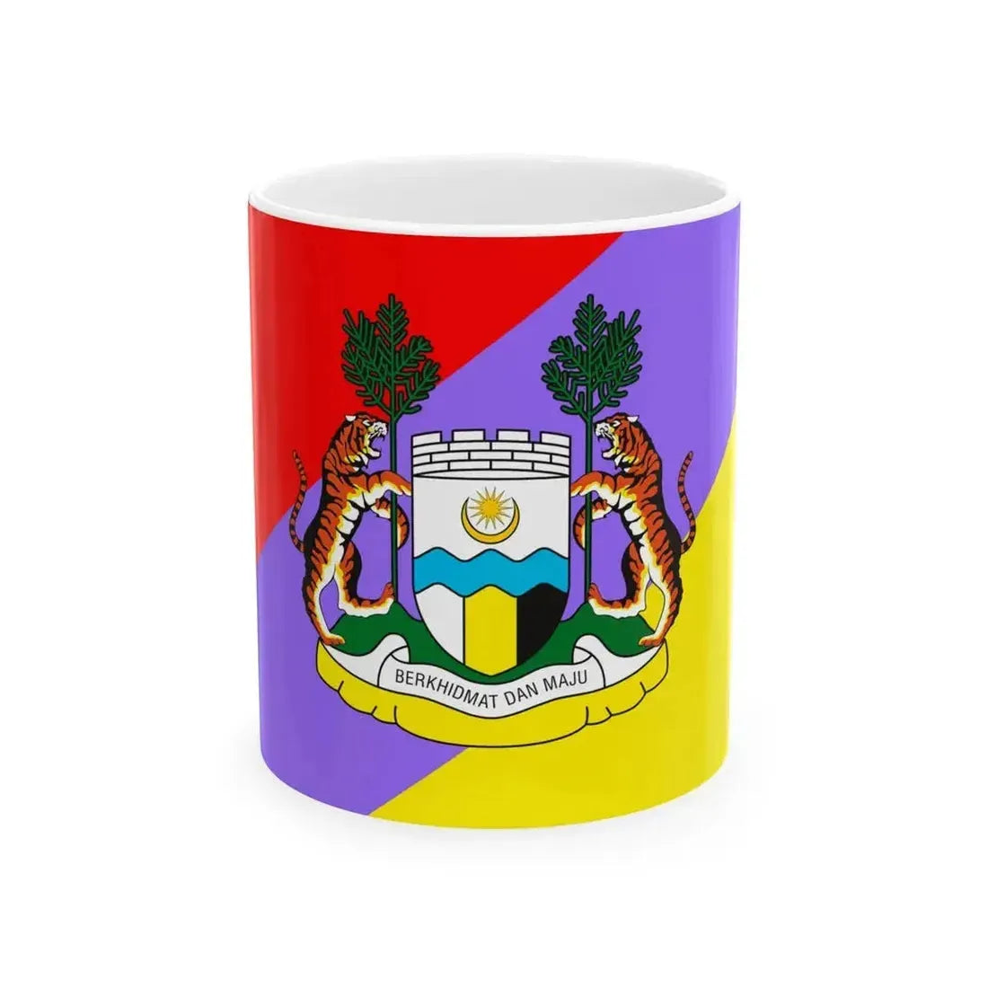 Flag of Ipoh Perak (Malaysia) White Coffee Mug 11oz - Go Mug Yourself