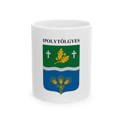 Flag of Ipolytolgyes (Hungary) White Coffee Mug 11oz - Go Mug Yourself