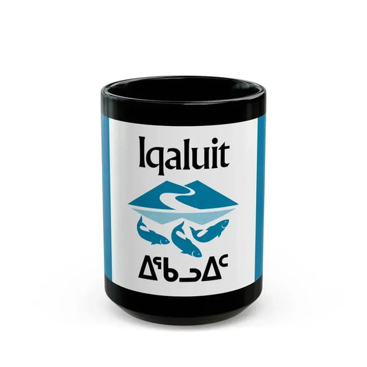 Flag of Iqaluit Nunavut Canada - Black Coffee Mug 15oz - Go Mug Yourself