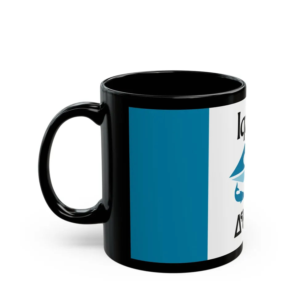 Flag of Iqaluit Nunavut Canada - Black Coffee Mug-Go Mug Yourself