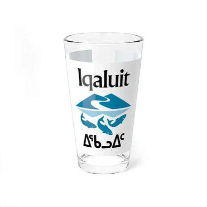 Flag of Iqaluit Nunavut Canada - Pint Glass 16oz 16oz - Go Mug Yourself