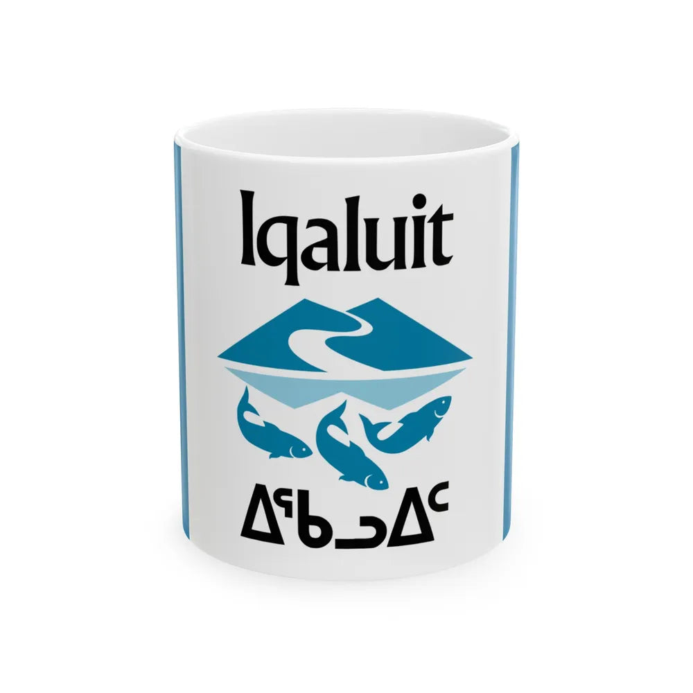 Flag of Iqaluit Nunavut Canada - White Coffee Mug-11oz-Go Mug Yourself