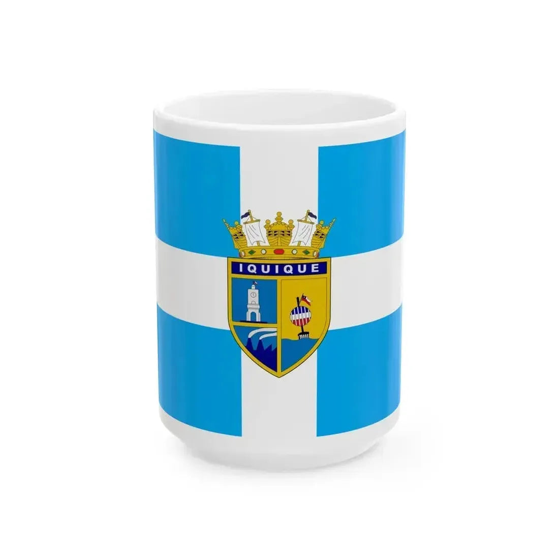 Flag of Iquique Chile - White Coffee Mug 15oz - Go Mug Yourself