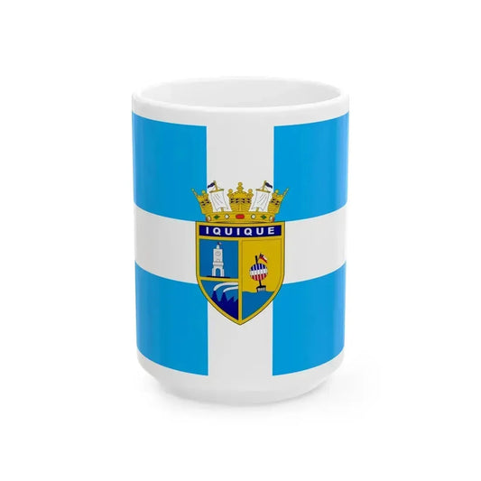 Flag of Iquique Chile - White Coffee Mug 15oz - Go Mug Yourself