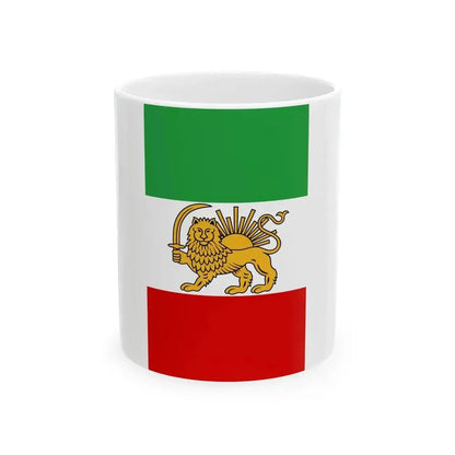 Flag of Iran 1925-1979 vertical (Iran) White Coffee Mug 11oz - Go Mug Yourself