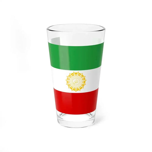 Flag of Iran 1979-02-11 to 1979-07-29 (Iran) Pint Glass 16oz 16oz - Go Mug Yourself