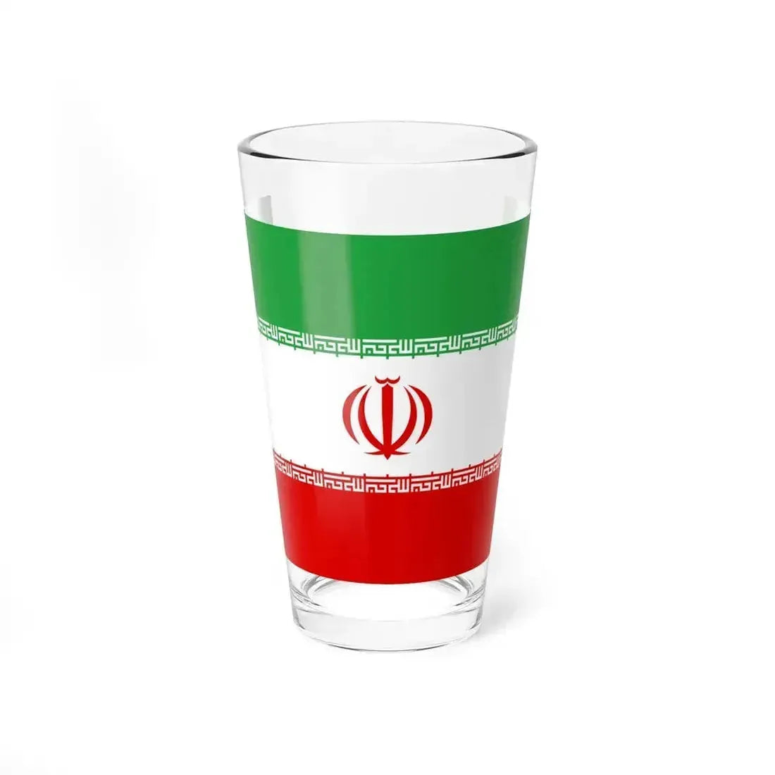 Flag of Iran 3-2 (Iran) Pint Glass 16oz 16oz - Go Mug Yourself