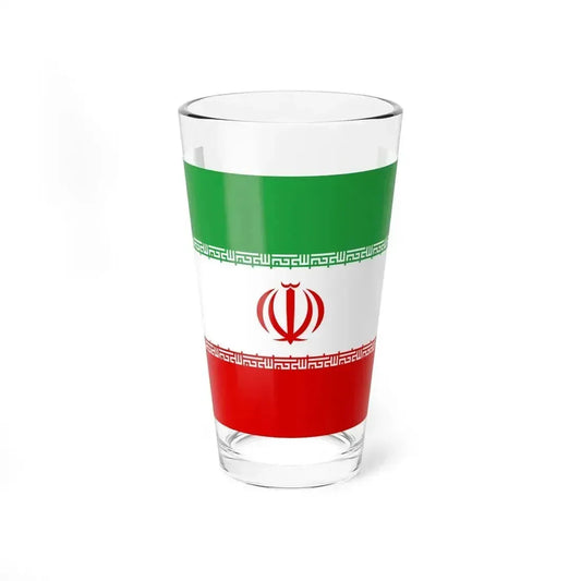 Flag of Iran 3-2 (Iran) Pint Glass 16oz 16oz - Go Mug Yourself