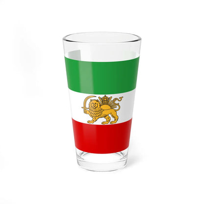 Flag of Iran before 1979 Revolution (Iran) Pint Glass 16oz 16oz - Go Mug Yourself