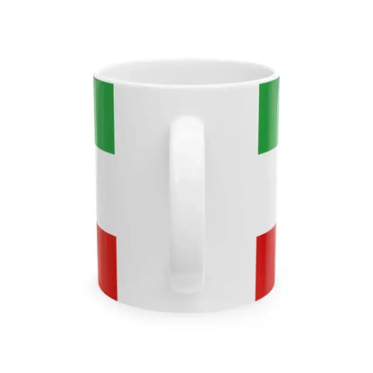 Flag of Iran before 1979 Revolution (Iran) White Coffee Mug - Go Mug Yourself