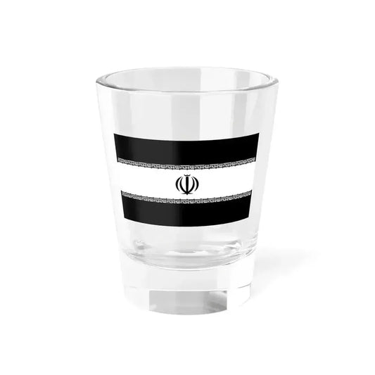 Flag of Iran black and white variant 1 (Iran) Shot Glass 1.5oz 1.5oz - Go Mug Yourself