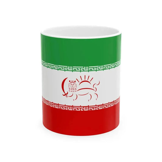 Flag of Iran Democratic (Iran) White Coffee Mug 11oz - Go Mug Yourself