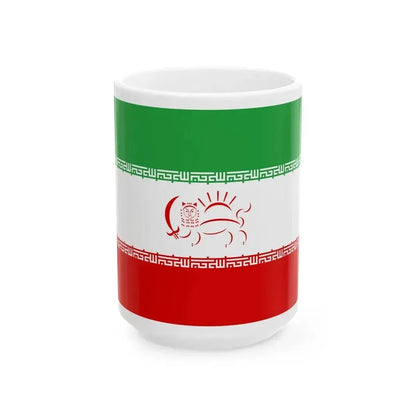 Flag of Iran Democratic (Iran) White Coffee Mug 15oz - Go Mug Yourself