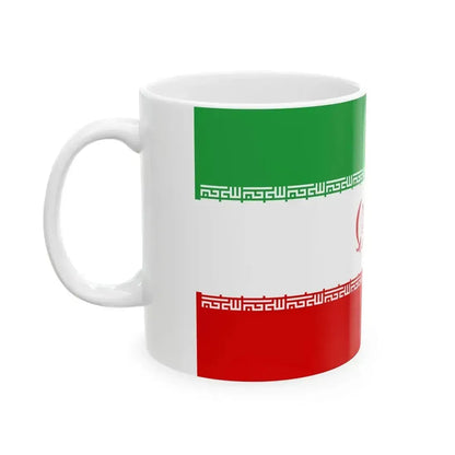 Flag of Iran Democratic (Iran) White Coffee Mug - Go Mug Yourself