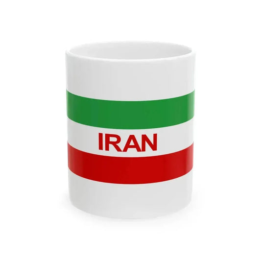 Flag of Iran for user page - 2022 (Iran) White Coffee Mug 11oz - Go Mug Yourself