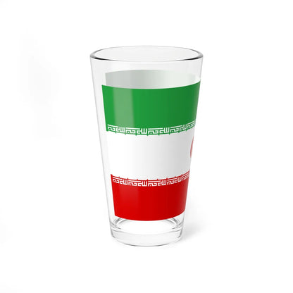 Flag of Iran (Iran) Pint Glass 16oz - Go Mug Yourself
