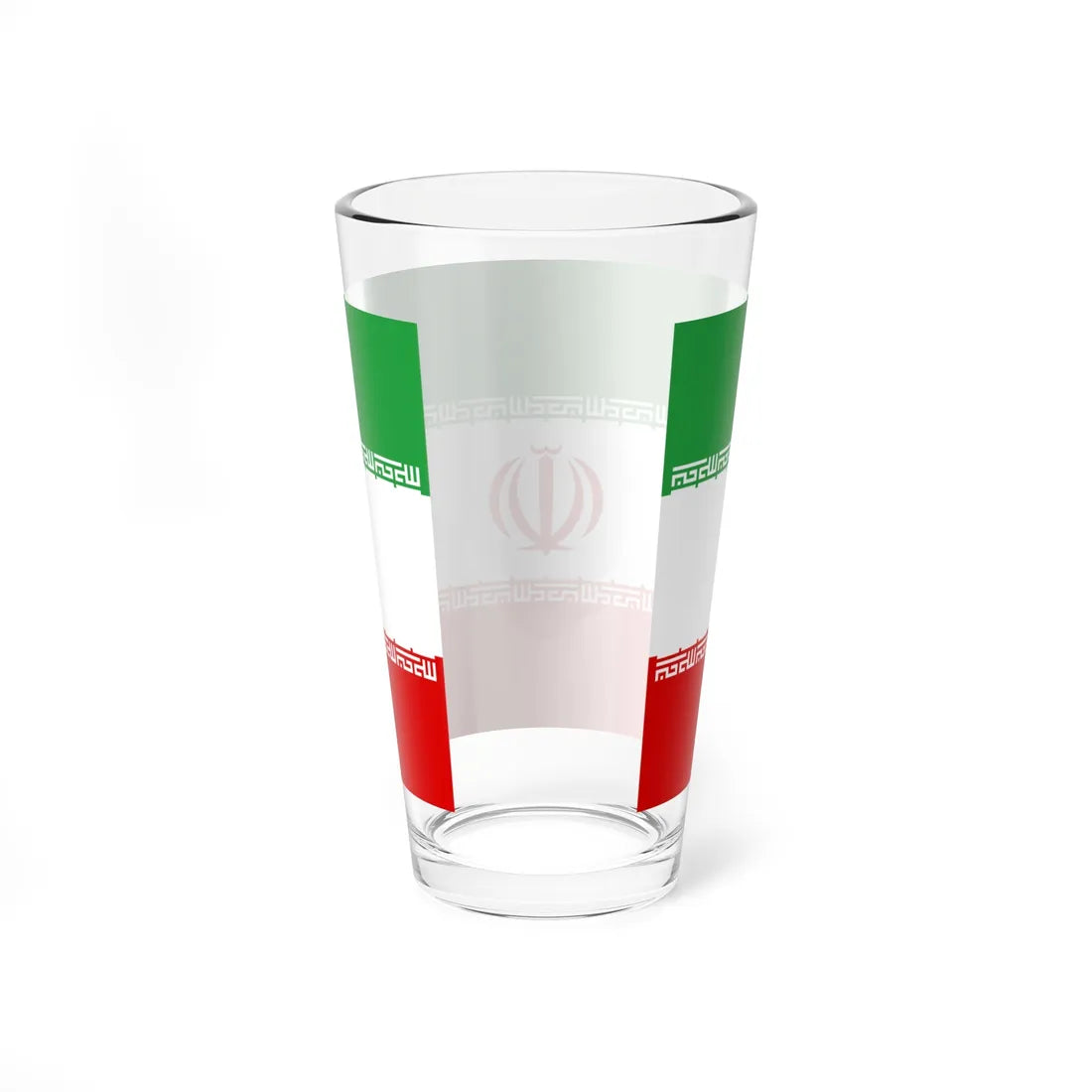 Flag of Iran (Iran) Pint Glass 16oz - Go Mug Yourself