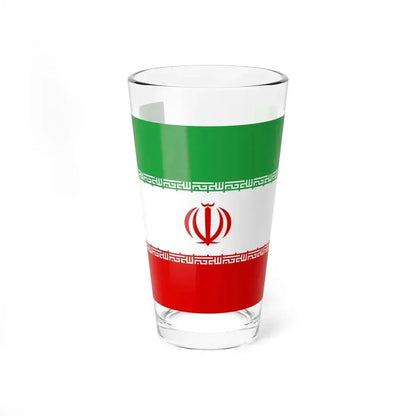 Flag of Iran official (Iran) Pint Glass 16oz 16oz - Go Mug Yourself