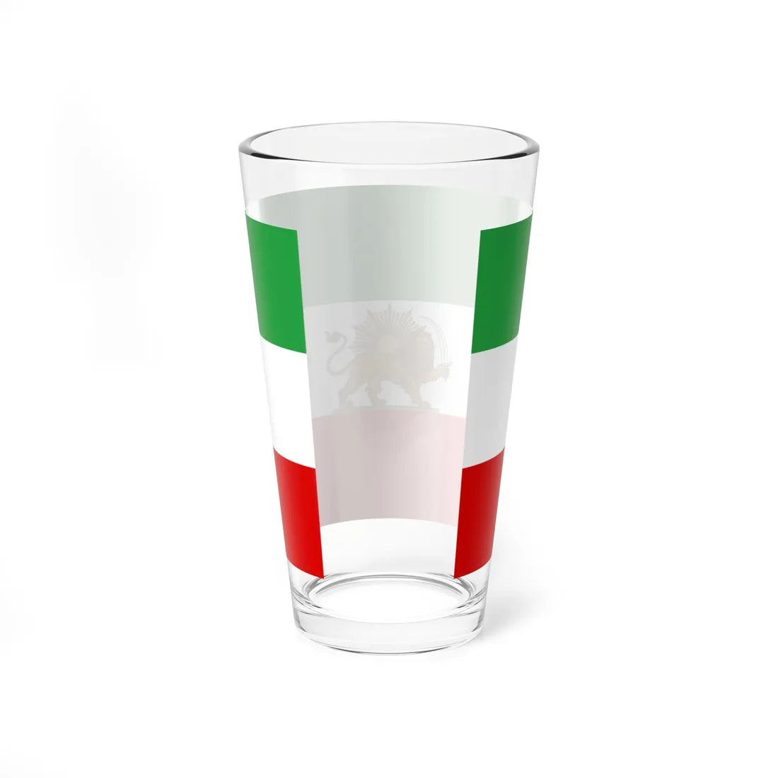 Flag of iran standard (Iran) Pint Glass 16oz - Go Mug Yourself