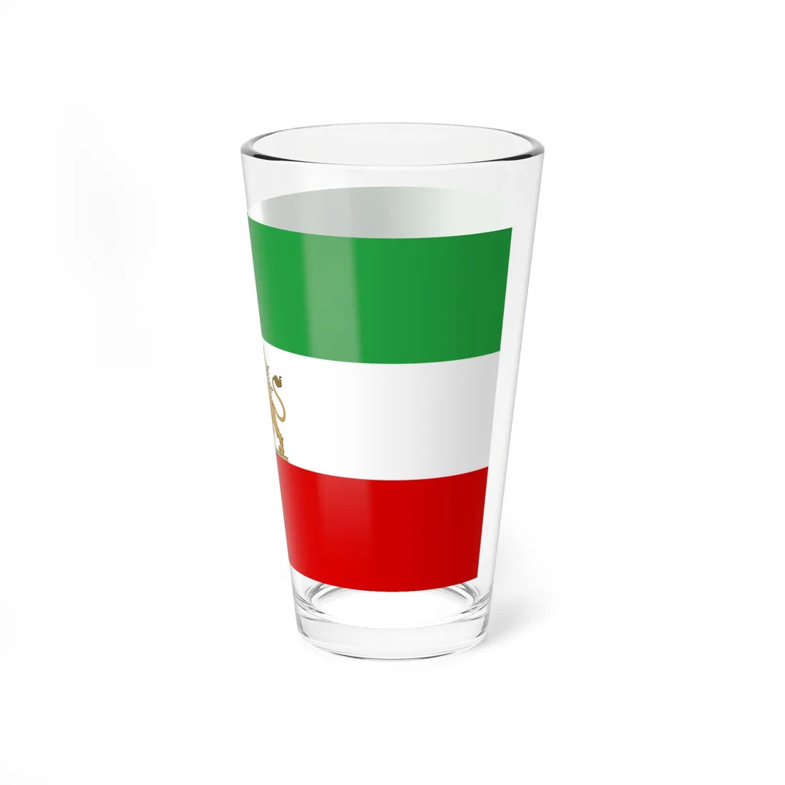 Flag of iran standard (Iran) Pint Glass 16oz - Go Mug Yourself