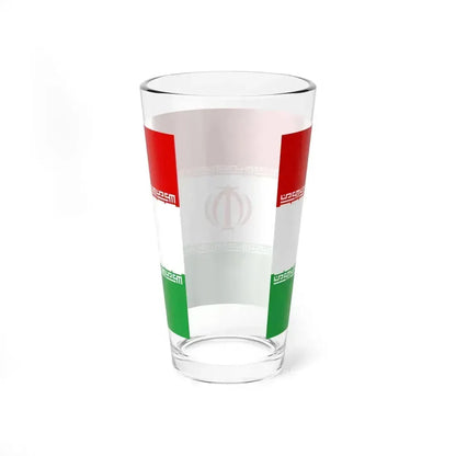 Flag of Iran upside down (Iran) Pint Glass 16oz - Go Mug Yourself