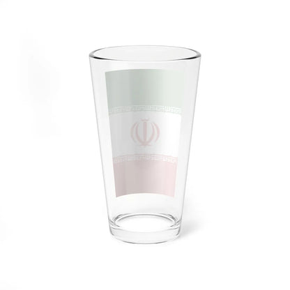 Flag of Iran vertical (Iran) Pint Glass 16oz - Go Mug Yourself