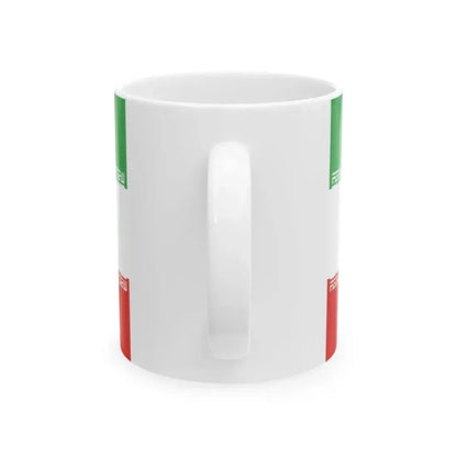 Flag of Iran without Tawhid (Iran) White Coffee Mug - Go Mug Yourself