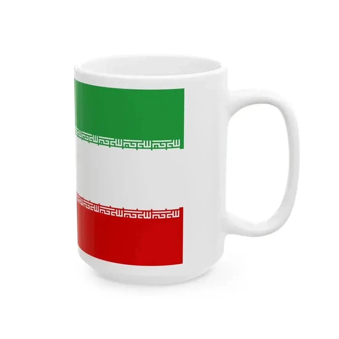 Flag of Iran without Tawhid (Iran) White Coffee Mug - Go Mug Yourself