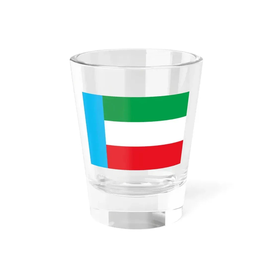 Flag of Iranian Turks (Iran) Shot Glass 1.5oz 1.5oz - Go Mug Yourself