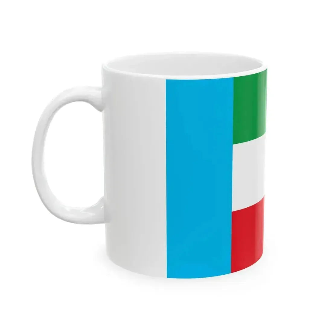 Flag of Iranian Turks (Iran) White Coffee Mug - Go Mug Yourself