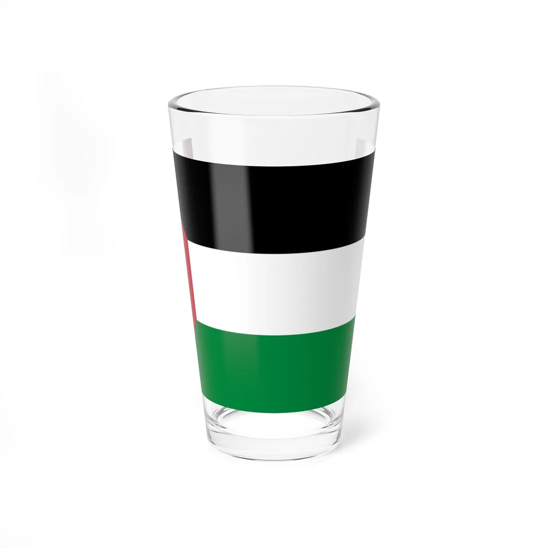 Flag of Iraq 1924-1959 3-2 without stars (Iraq) Pint Glass 16oz 16oz - Go Mug Yourself