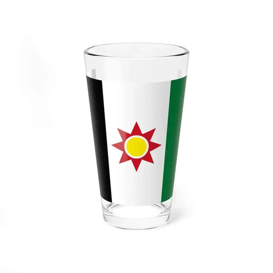 Flag of Iraq 1959-1963 3-2 (Iraq) Pint Glass 16oz 16oz - Go Mug Yourself