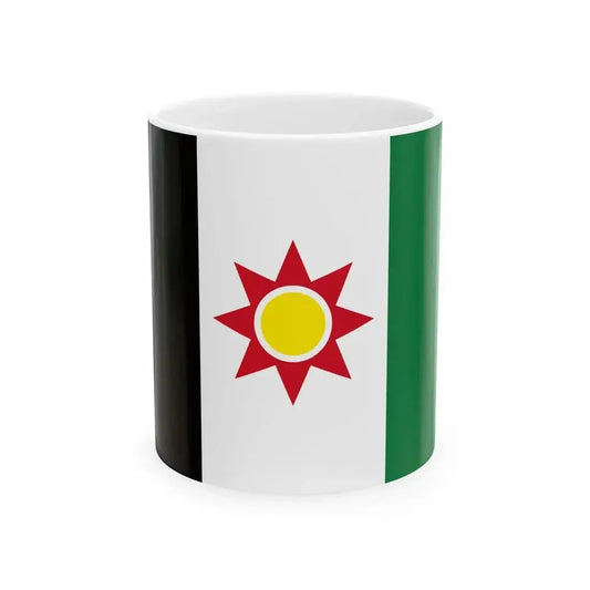 Flag of Iraq 1959-1963 3-2 (Iraq) White Coffee Mug 11oz - Go Mug Yourself