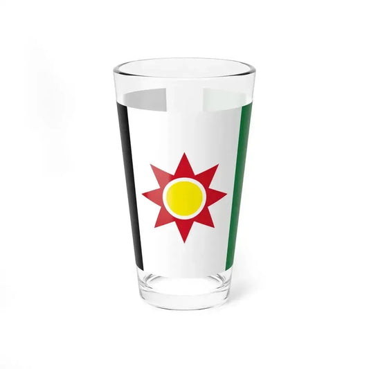 Flag of Iraq 1959-1963 (Iraq) Pint Glass 16oz 16oz - Go Mug Yourself